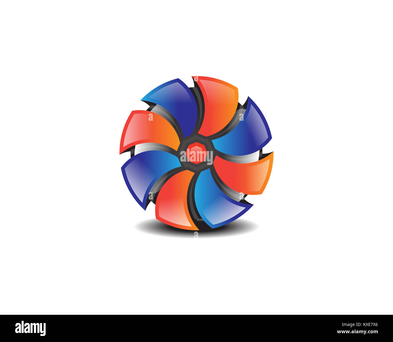 is a symbol that represents a photography company or photographer Stock Photo