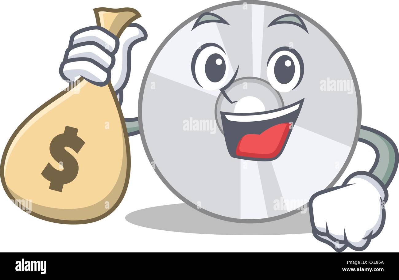 Money Cd R Vector With money bag CD character cartoon style Stock Vector Image & Art - Alamy