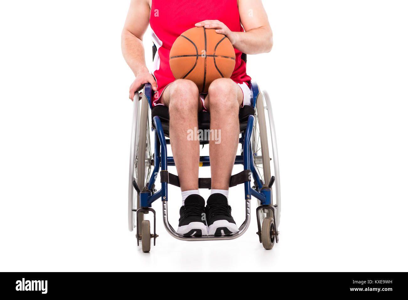 Basketball player in wheelchair Stock Photo Alamy