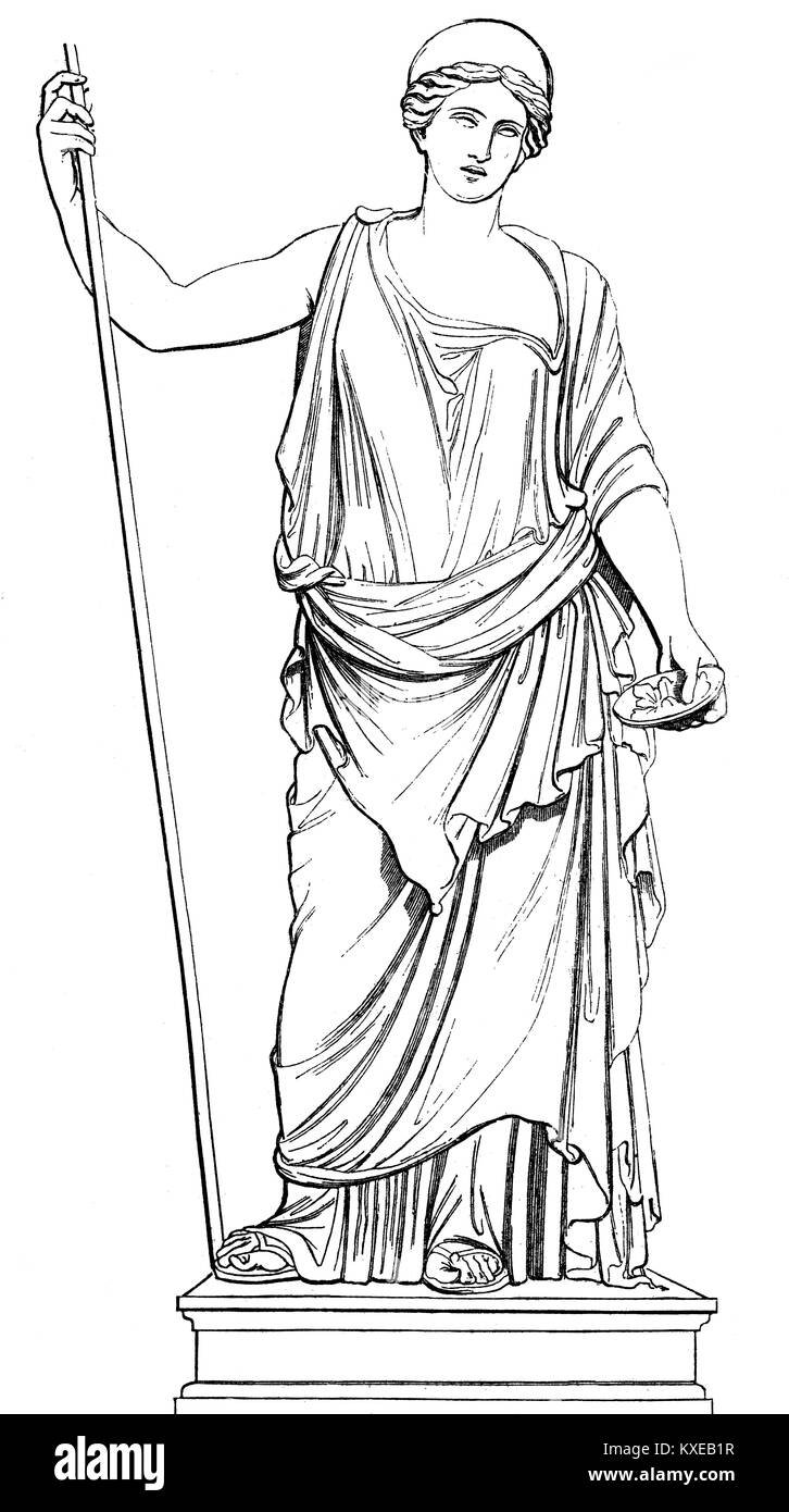 Juno, ancient Roman goddess Stock Photo