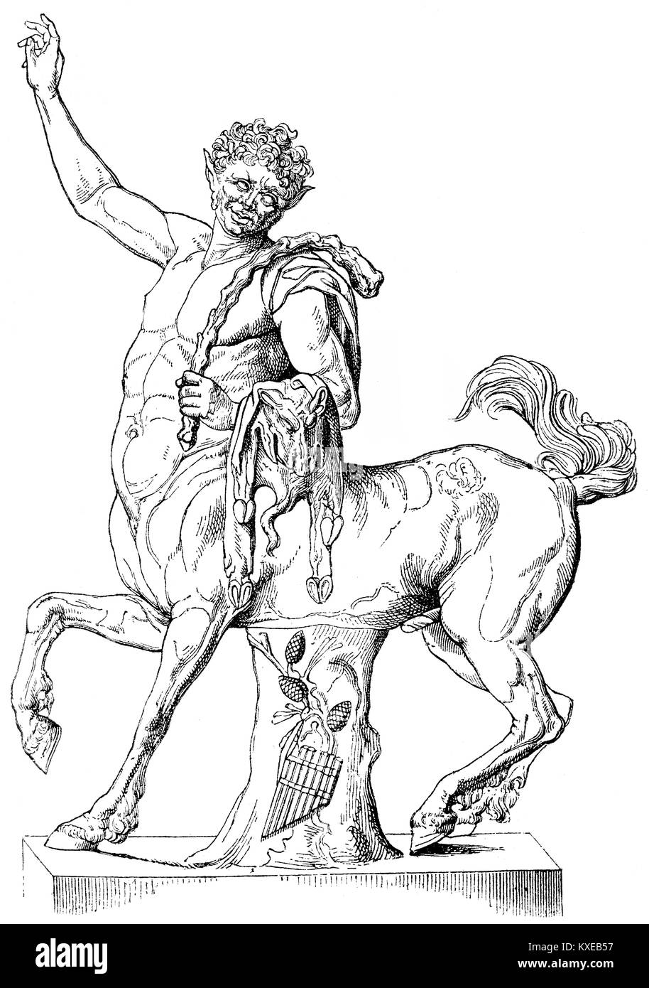 A centaur, Greek mythology Stock Photo