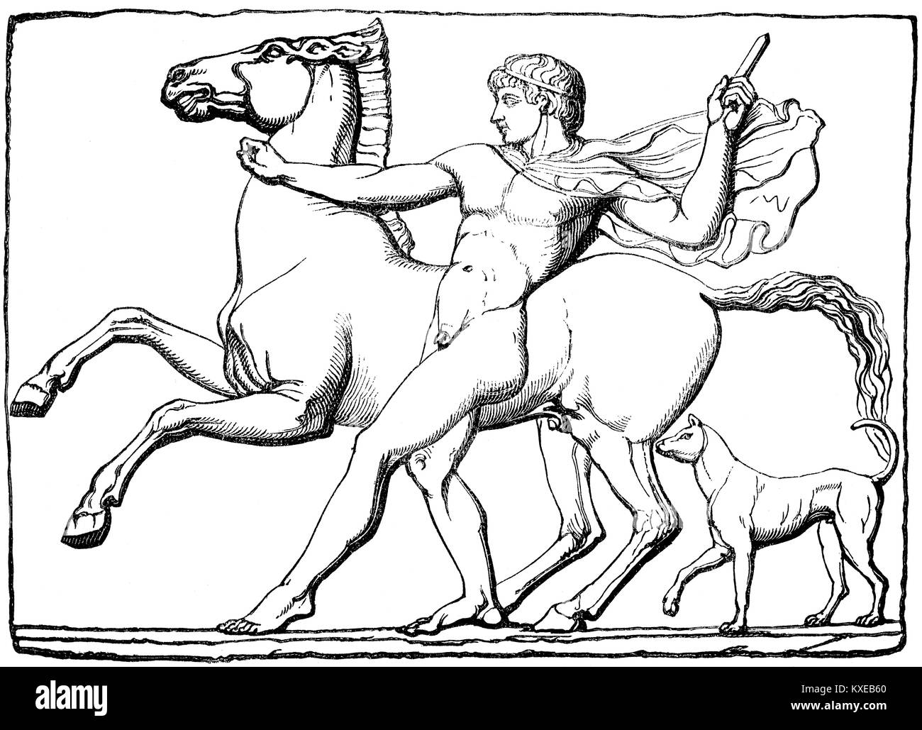 Castor,  Greek mythology Stock Photo