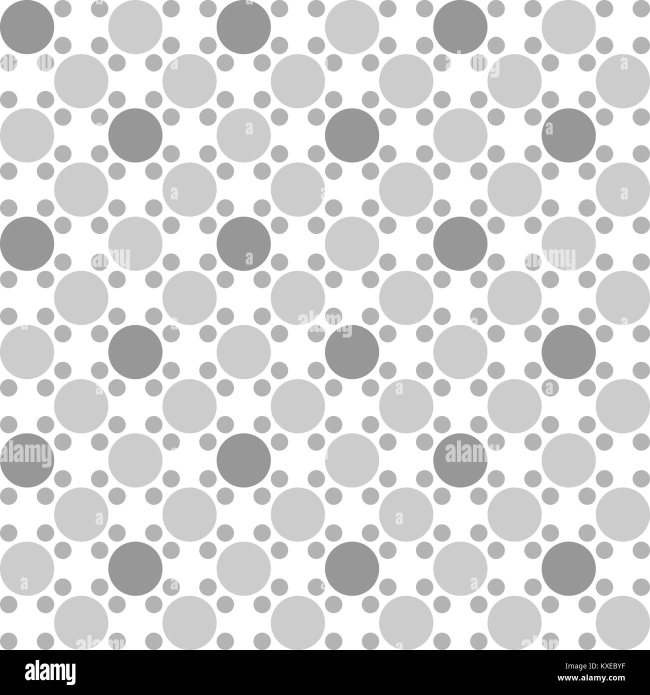 Abstract seamless pattern with circles on a white background. Vector ...
