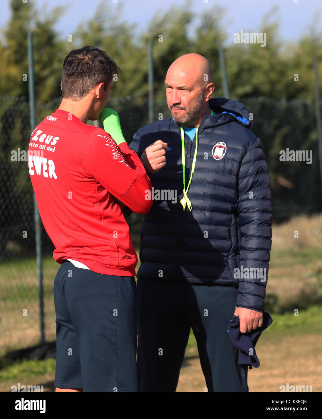 Walter Zenga, new football coach of F.C. Crotone at his first team