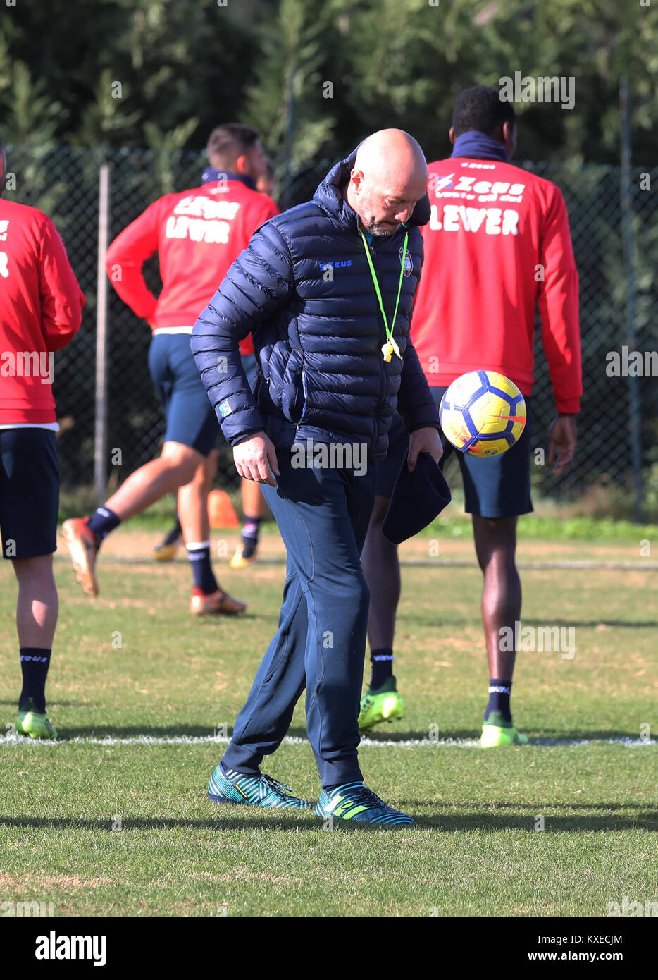 Walter Zenga, new football coach of F.C. Crotone at his first team