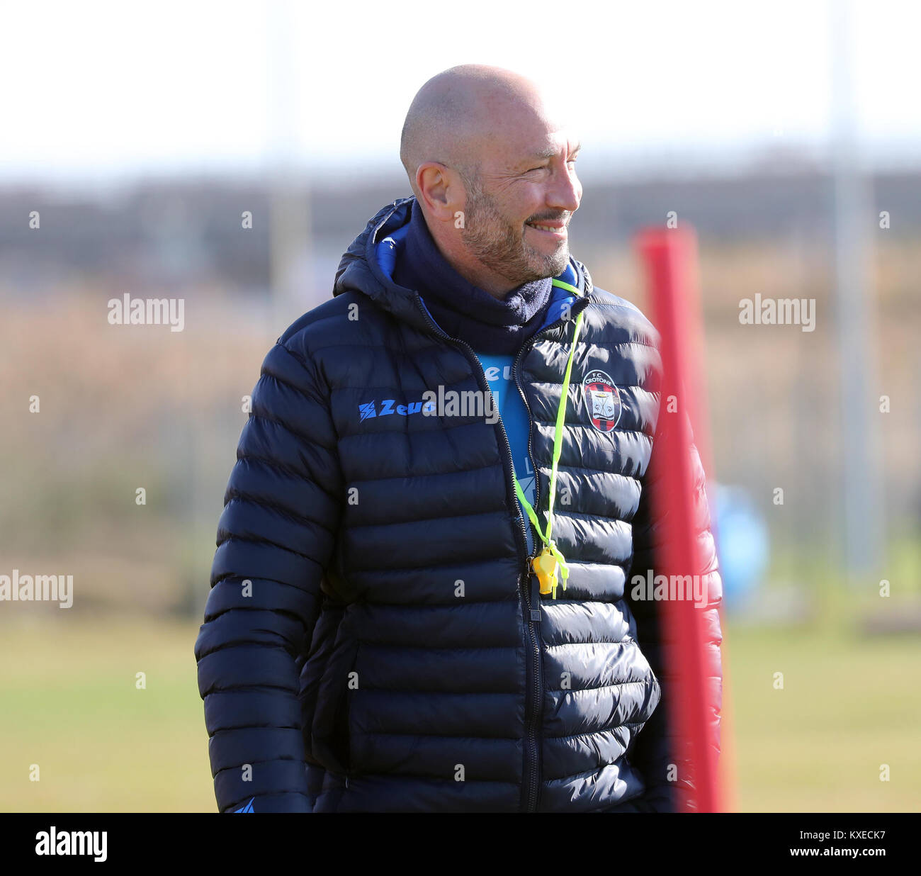 Walter Zenga, new football coach of F.C. Crotone at his first team