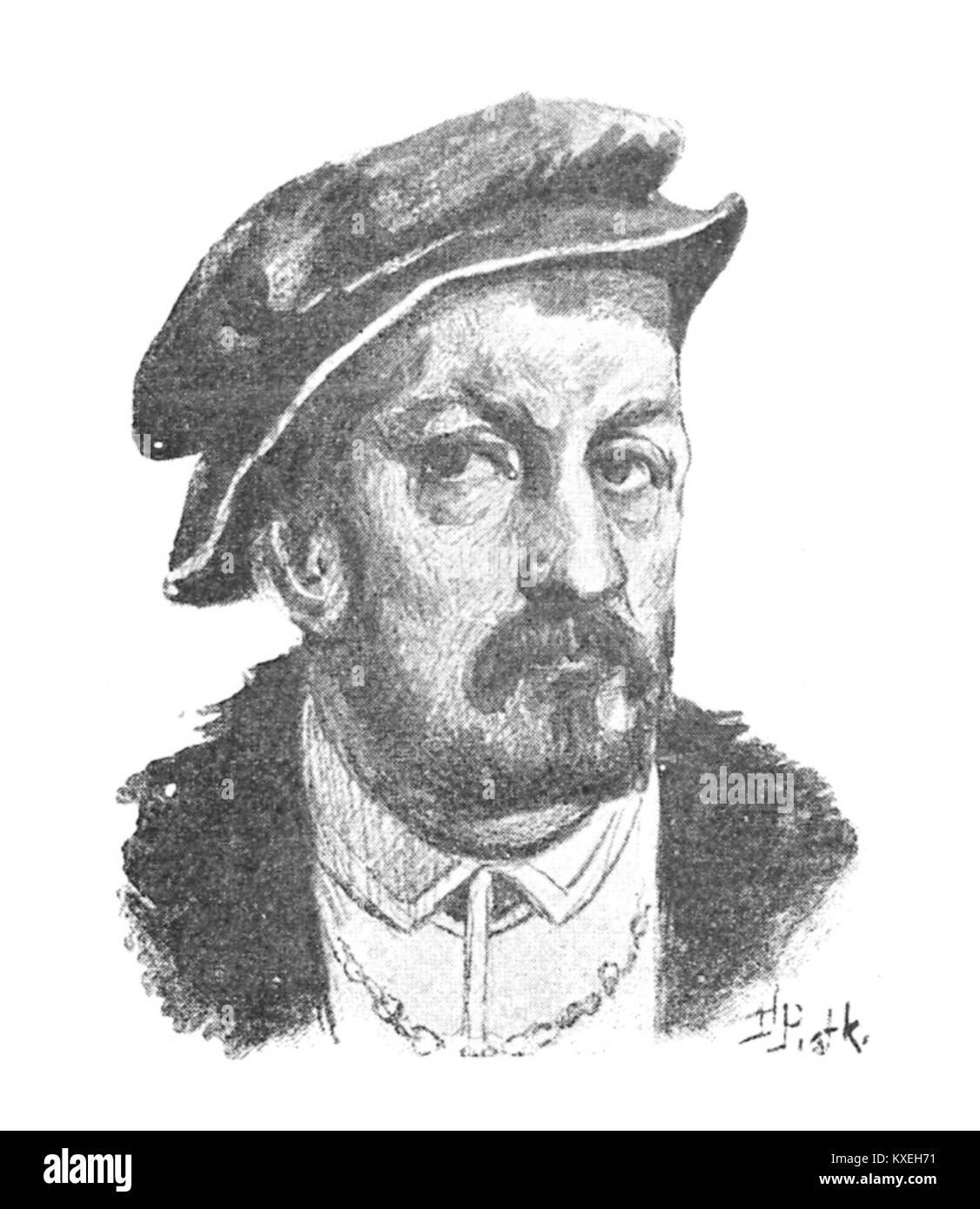 a-page-from-an-album-of-polish-writers-featuring-mikolaj-rej-an