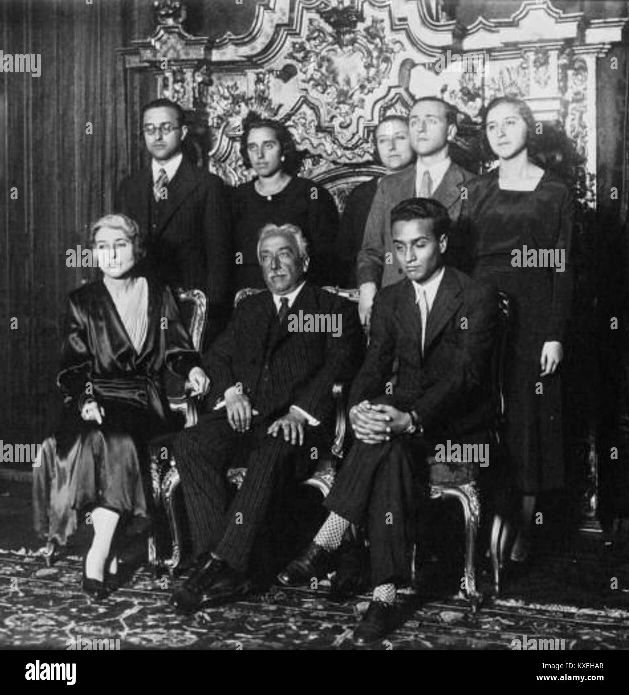 Alcalá-Zamora and family 1931 Stock Photo