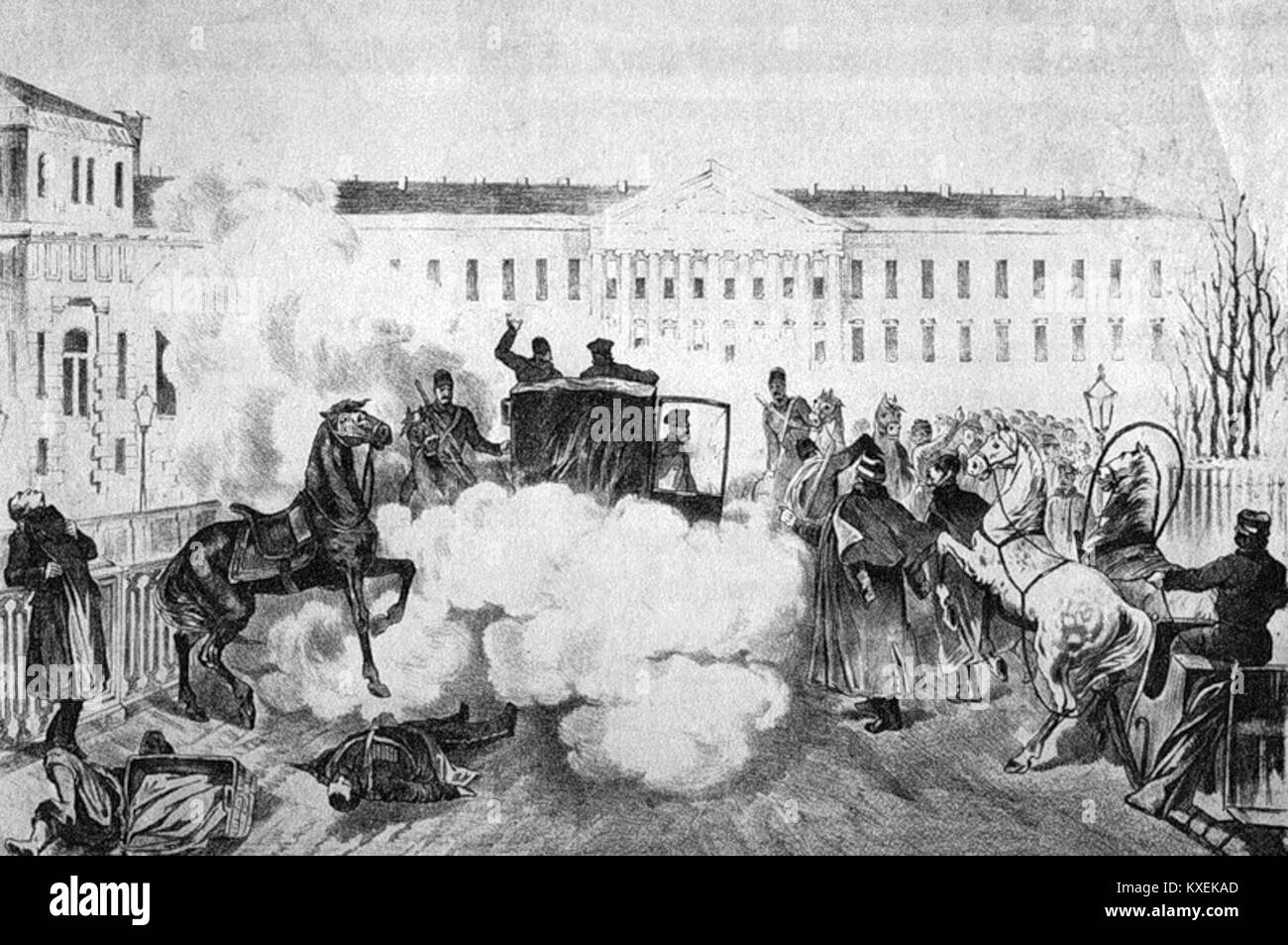 Alexander II of Russia's murder 02 Stock Photo - Alamy