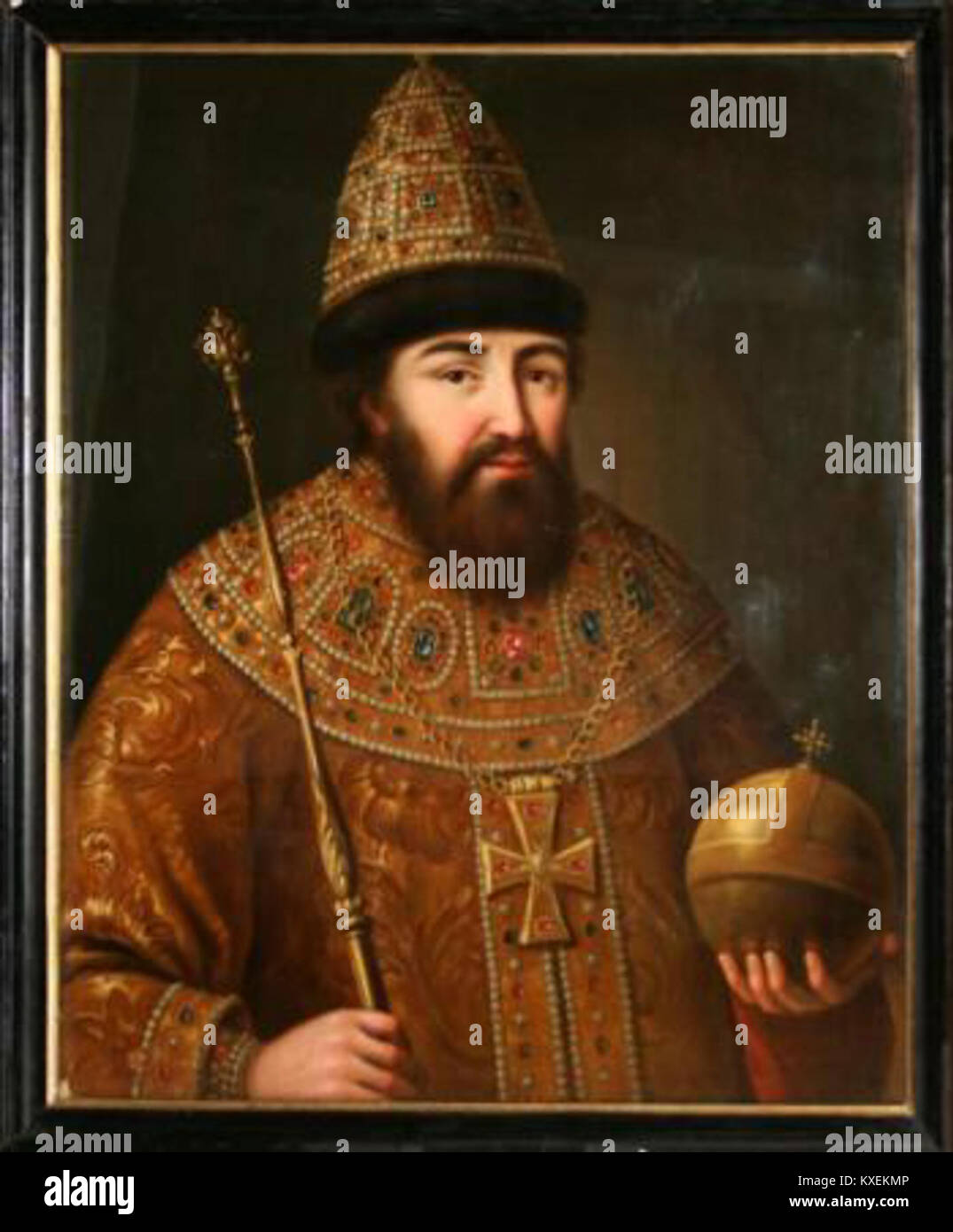 An 18th-century anonymous portrait of Alexis I, preserved in the ...
