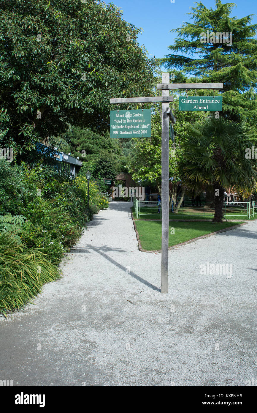 Mount Usher Gardens at Ashford in county Wicklow in Ireland Stock Photo