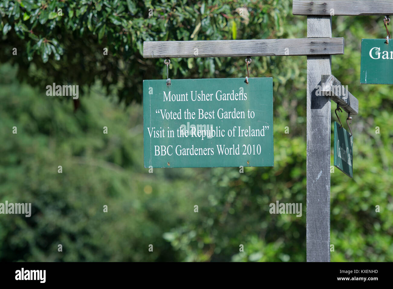 Mount Usher Gardens at Ashford in county Wicklow in Ireland Stock Photo