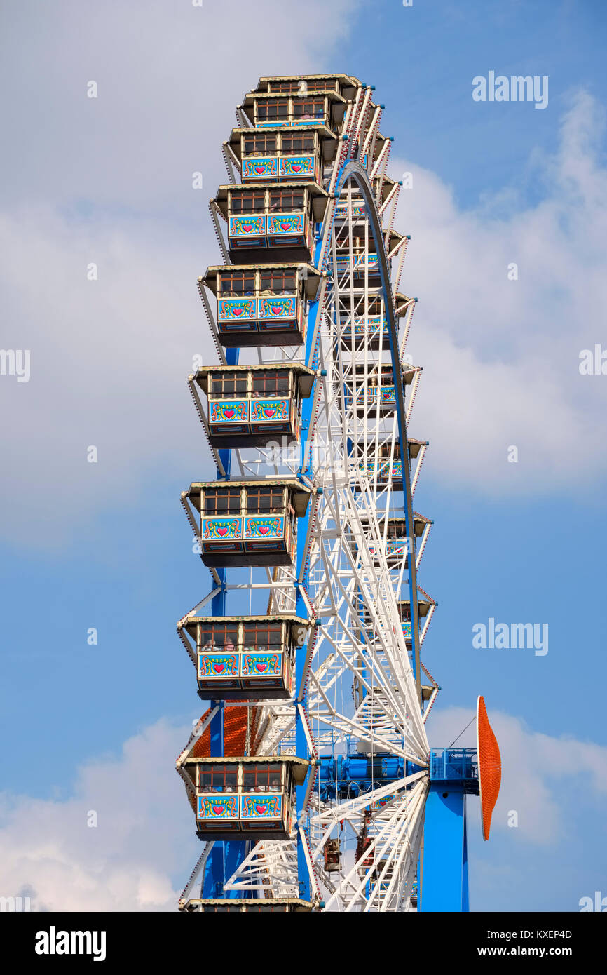 Oktoberfest, Giant Ferris Wheel, Wiesn, Munich, Upper Bavaria, Bavaria