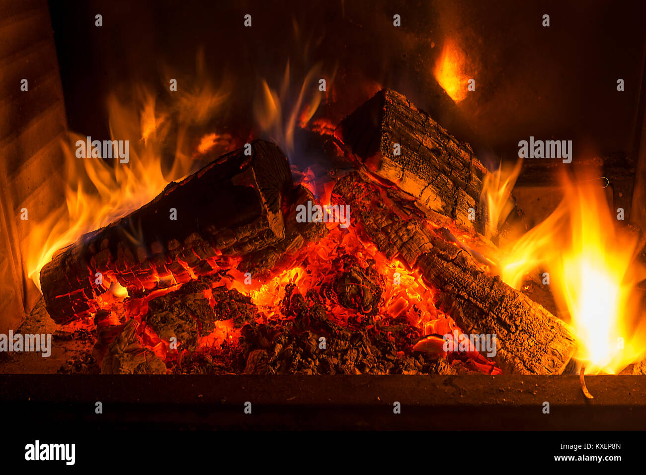 Fireplace Stock Photo