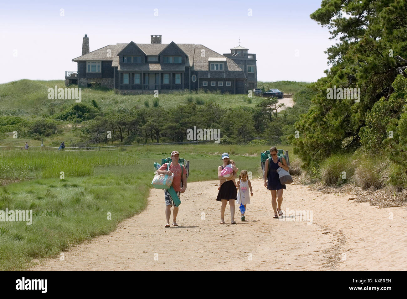 Walking the trail at Great Island part of the Cape Cod National
