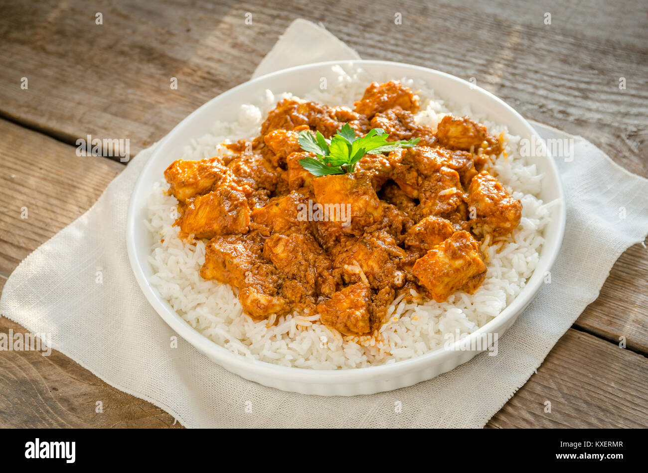 Indian butter chicken Stock Photo - Alamy