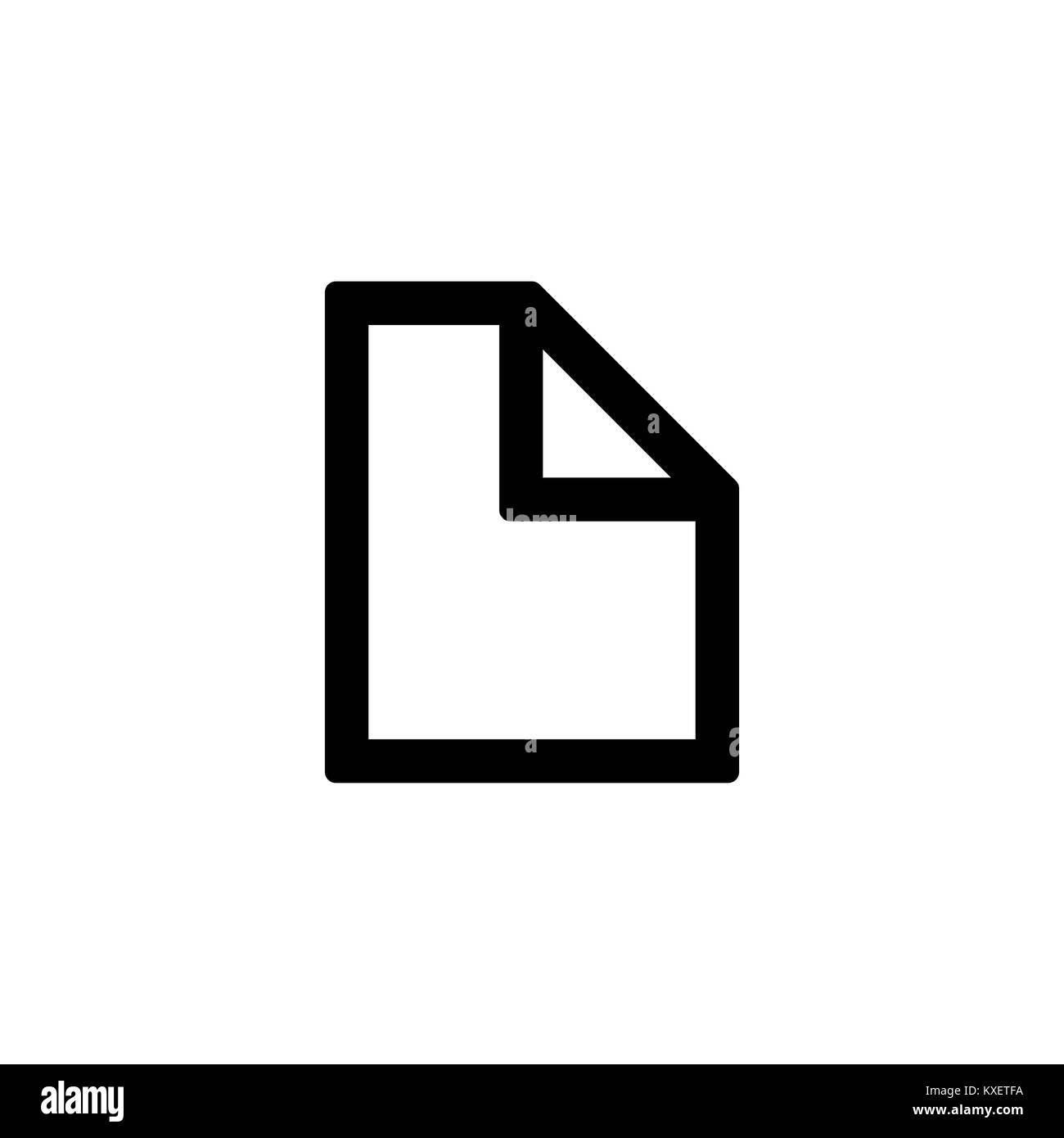 File icon for simple flat style ui design Stock Vector Image & Art - Alamy