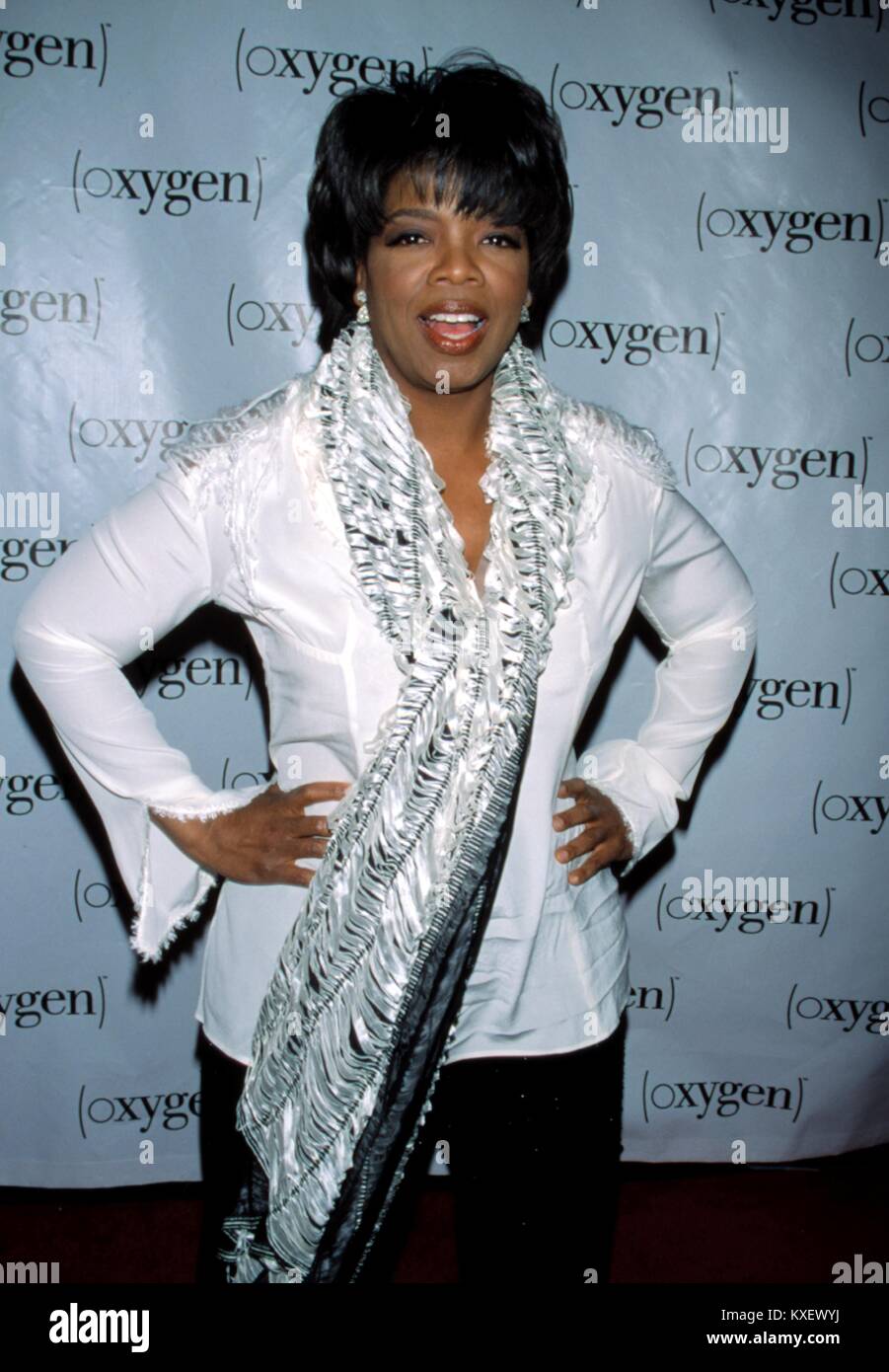 OPRAH WINFREY Oxygen 2nd Anniversary Party Exit, NYC April 5, 2002