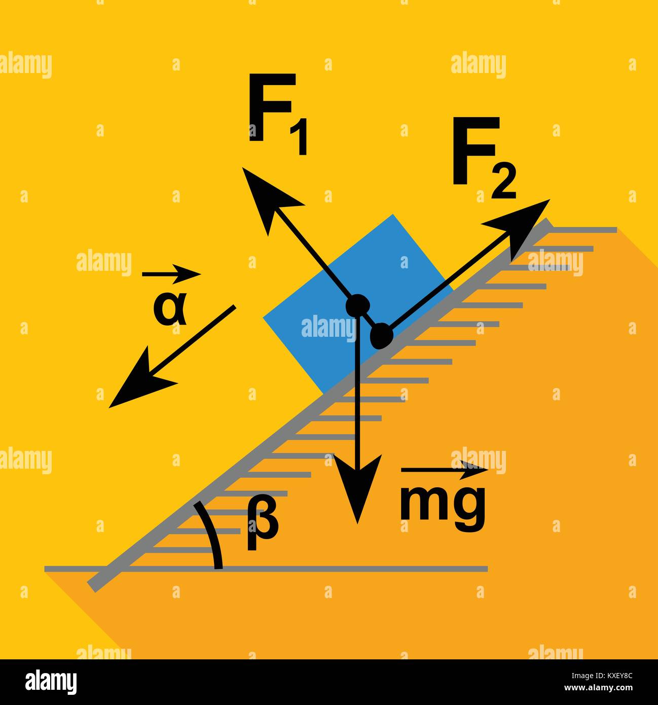 Physics scheme icon, flat style Stock Vector Image & Art - Alamy