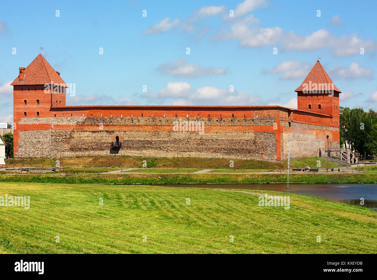 Citadel of the fourteenth century with ramparts, peaked combat and ...