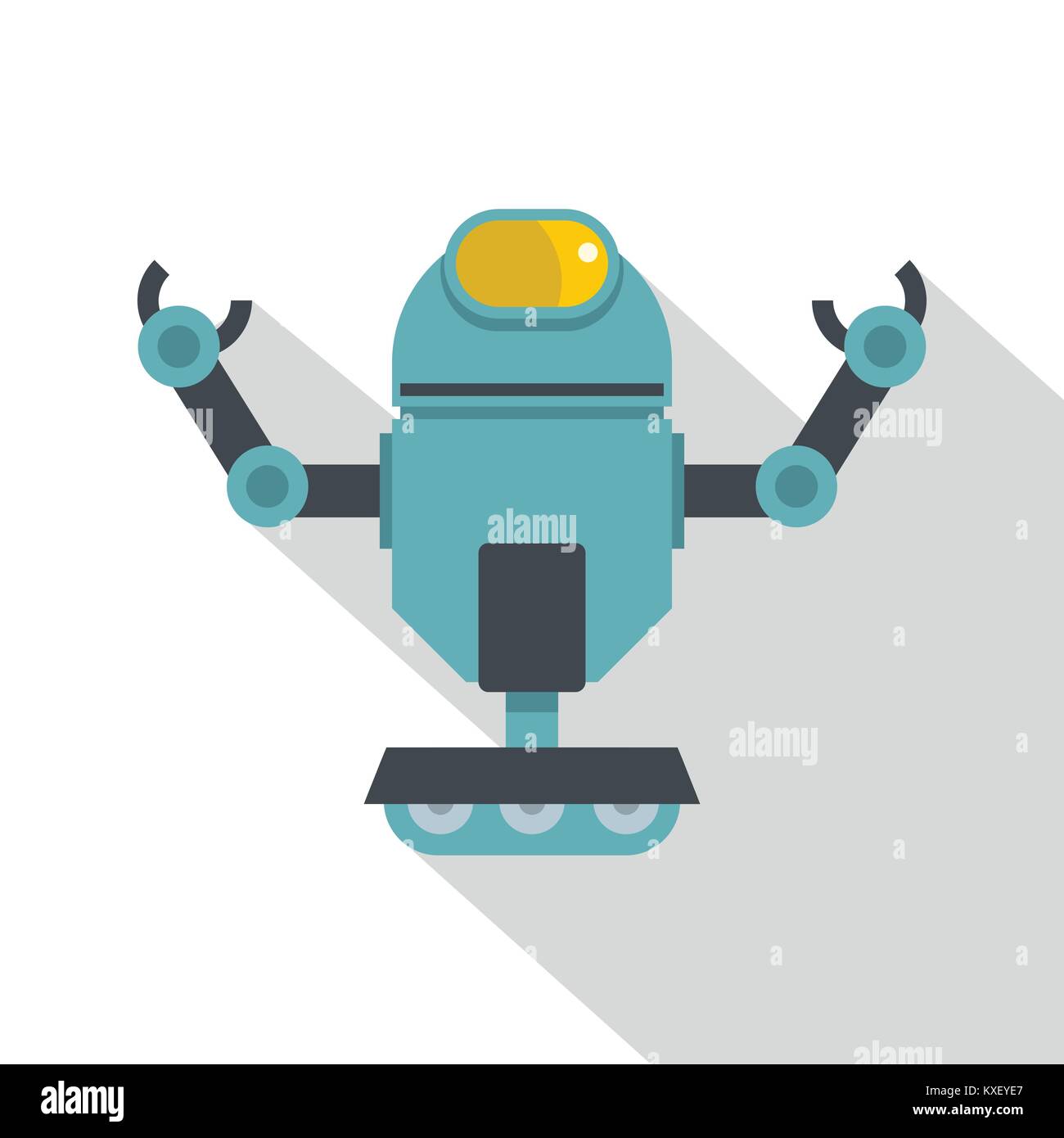 Machine robot icon, flat style Stock Vector Image & Art - Alamy
