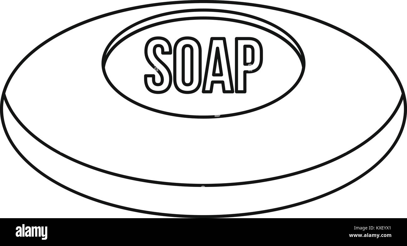 Piece of soap icon, outline style Stock Vector Image & Art Alamy