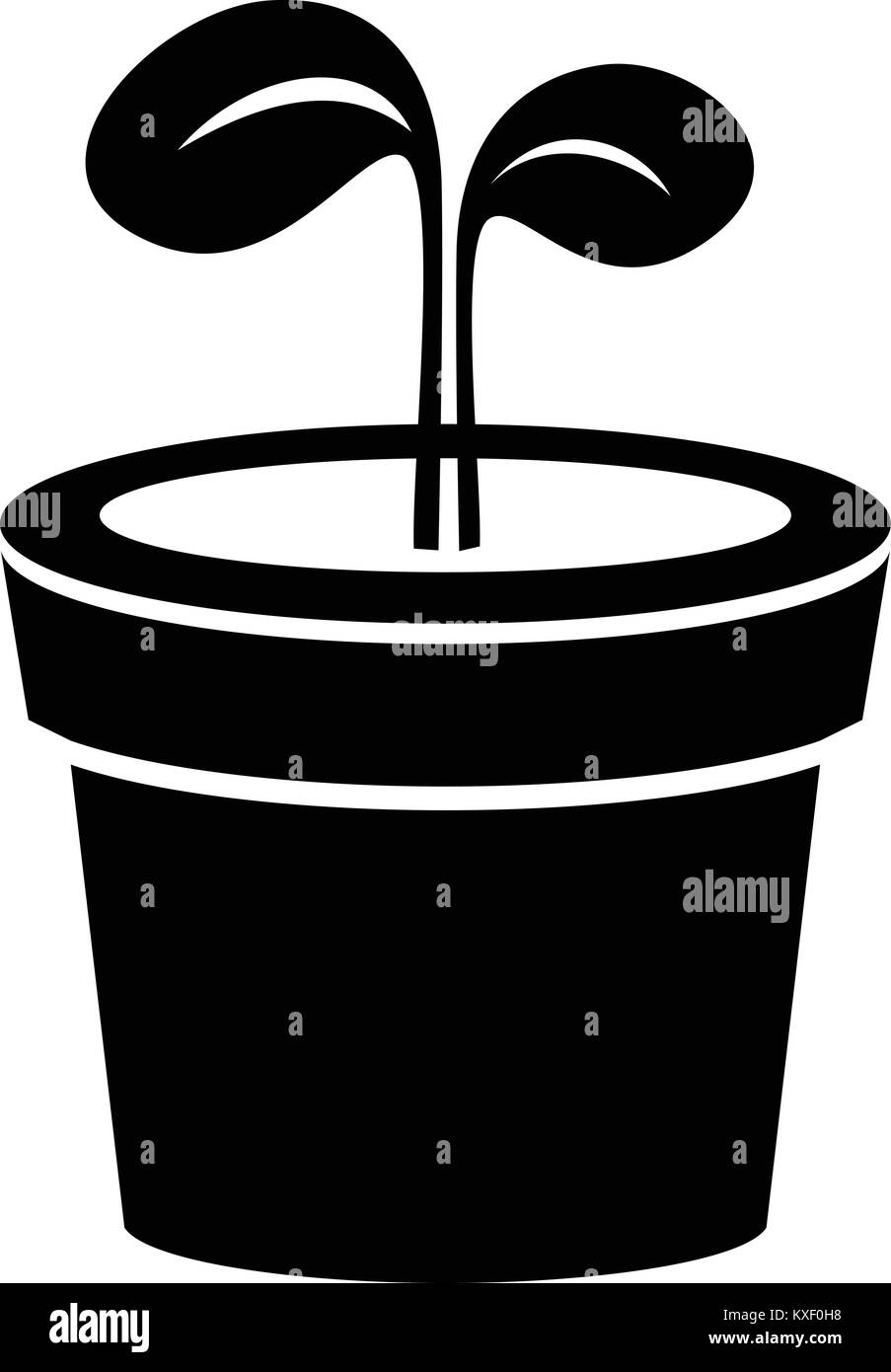 Plant icon, simple black style Stock Vector Image & Art - Alamy