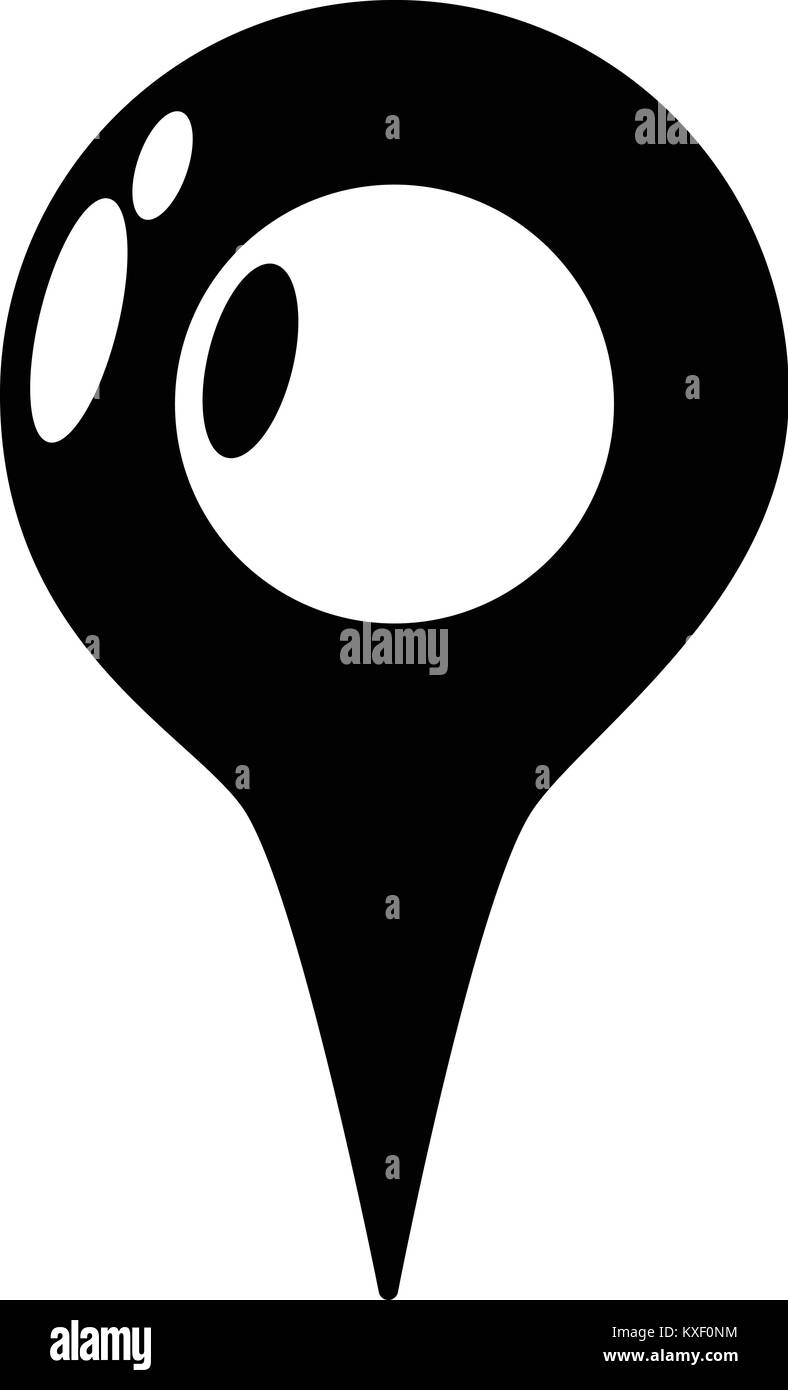 Map pointer icon, simple black style Stock Vector Image & Art - Alamy