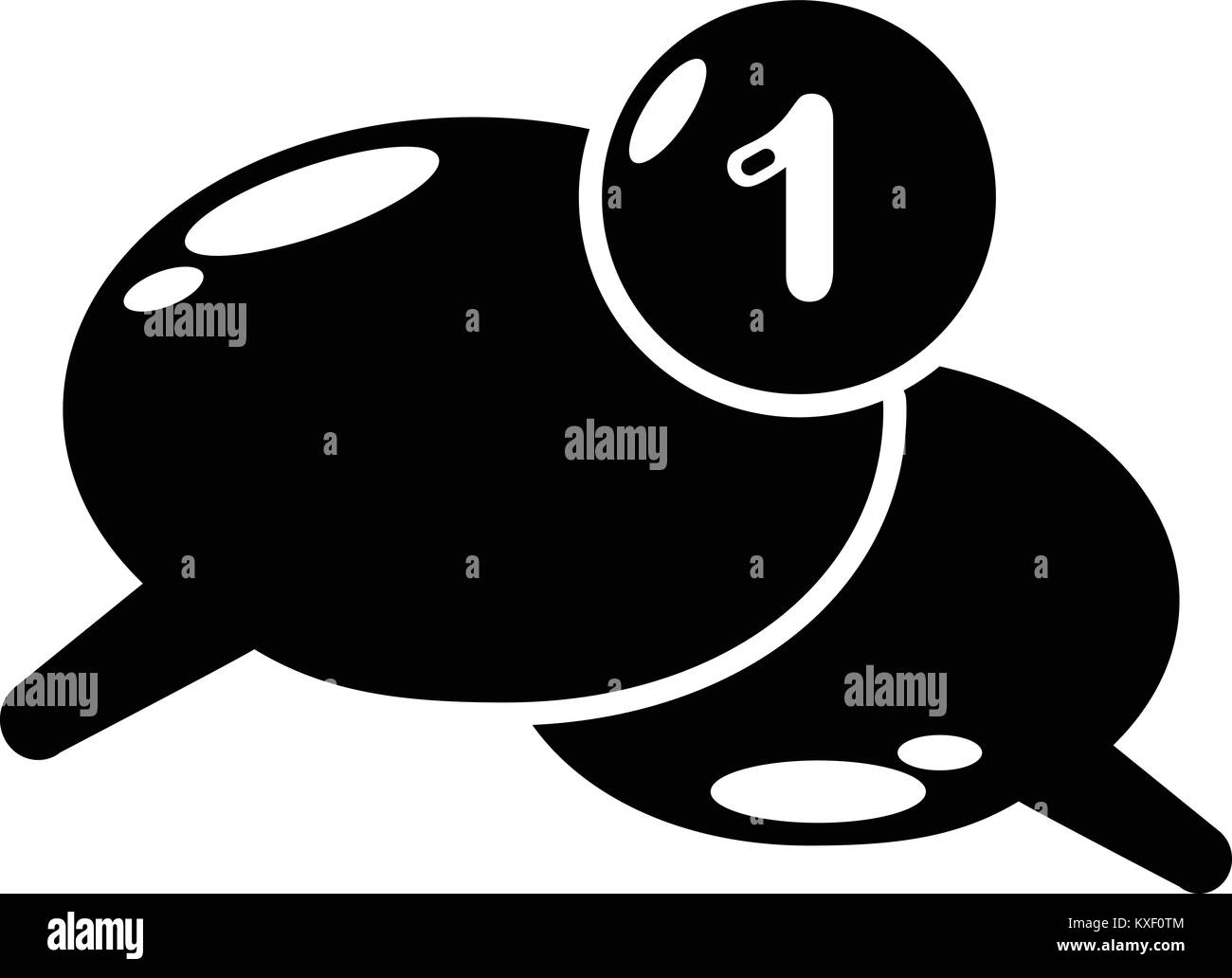 Dialog icon, simple black style Stock Vector Image & Art - Alamy