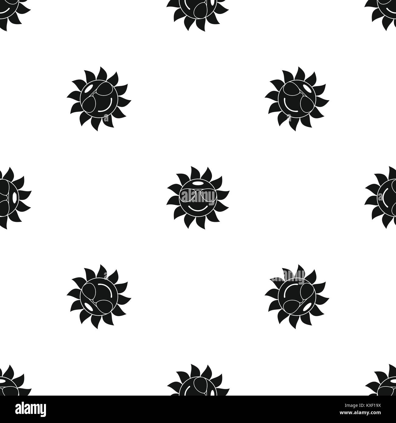 Sun pattern seamless black Stock Vector Image & Art - Alamy