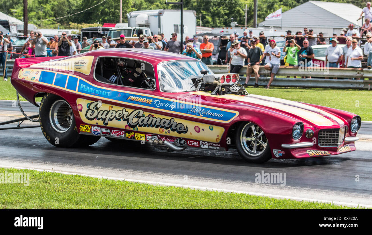 Nostalgia Nationals at Beaver Springs dragway Pennsylvania Stock Photo