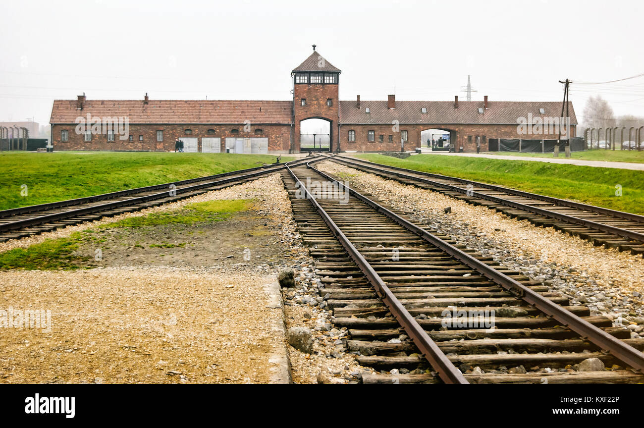 Auschwitz concentration camp Stock Photo - Alamy