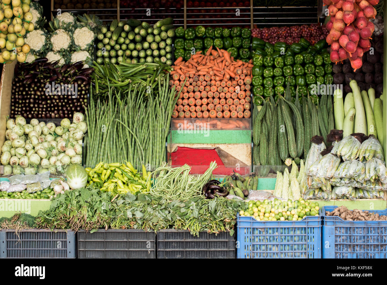 Vegetable shop on road side in karnataka India Stock Photo Alamy