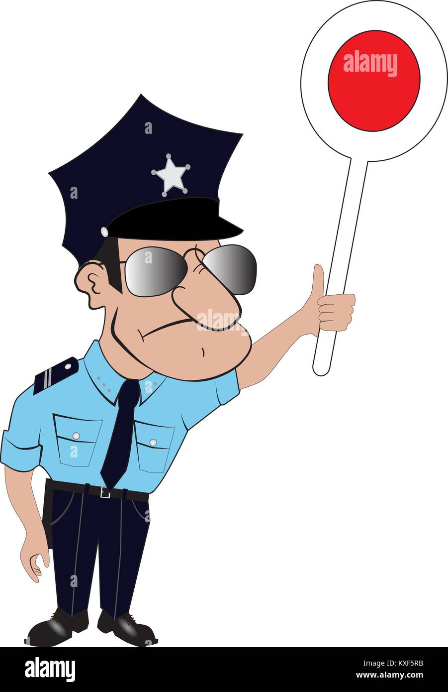 Vector image of a cop Stock Vector Image & Art - Alamy
