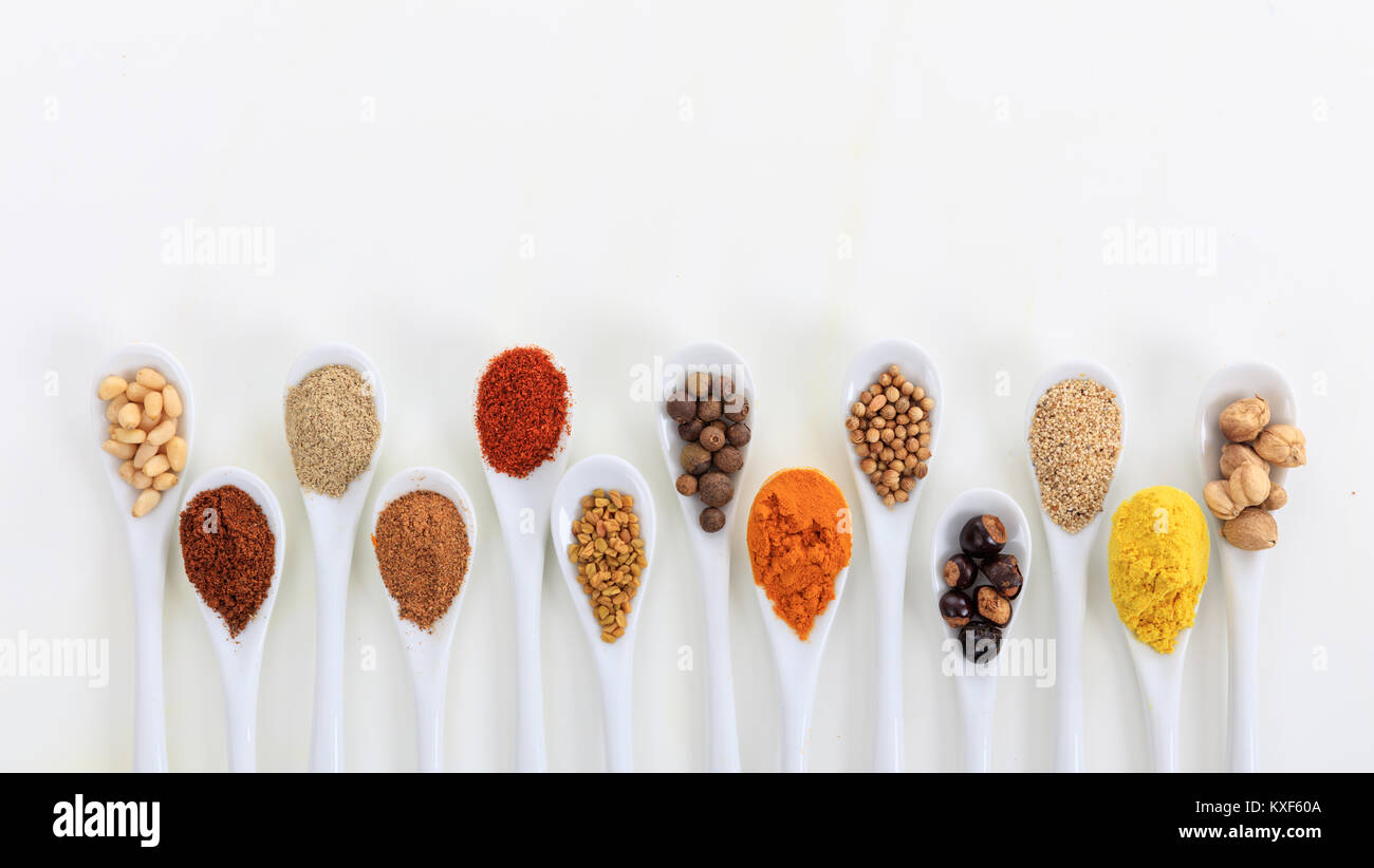 Spices background hi-res stock photography and images - Alamy