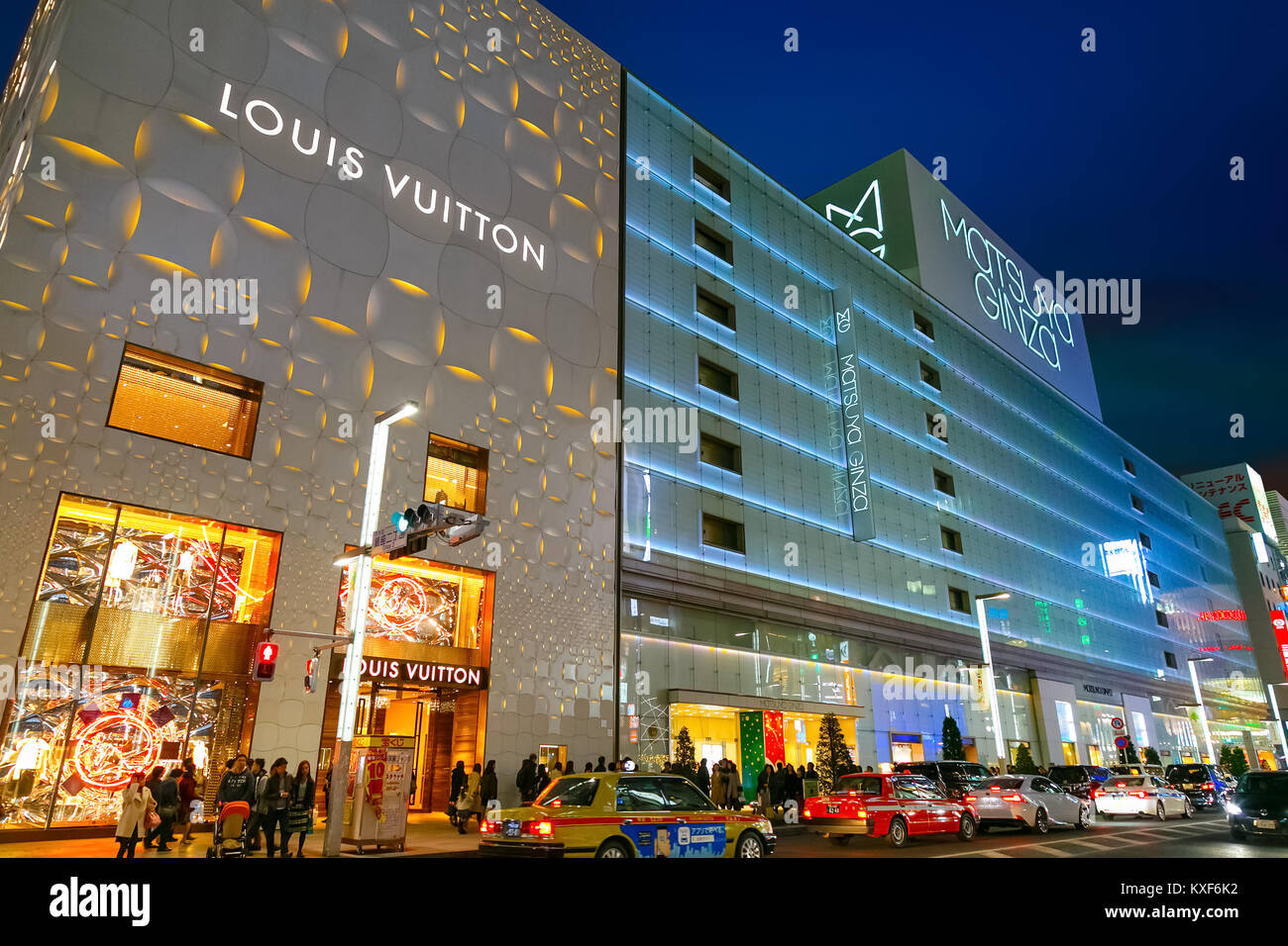 Tokyo japan louis vuitton store hi-res stock photography and