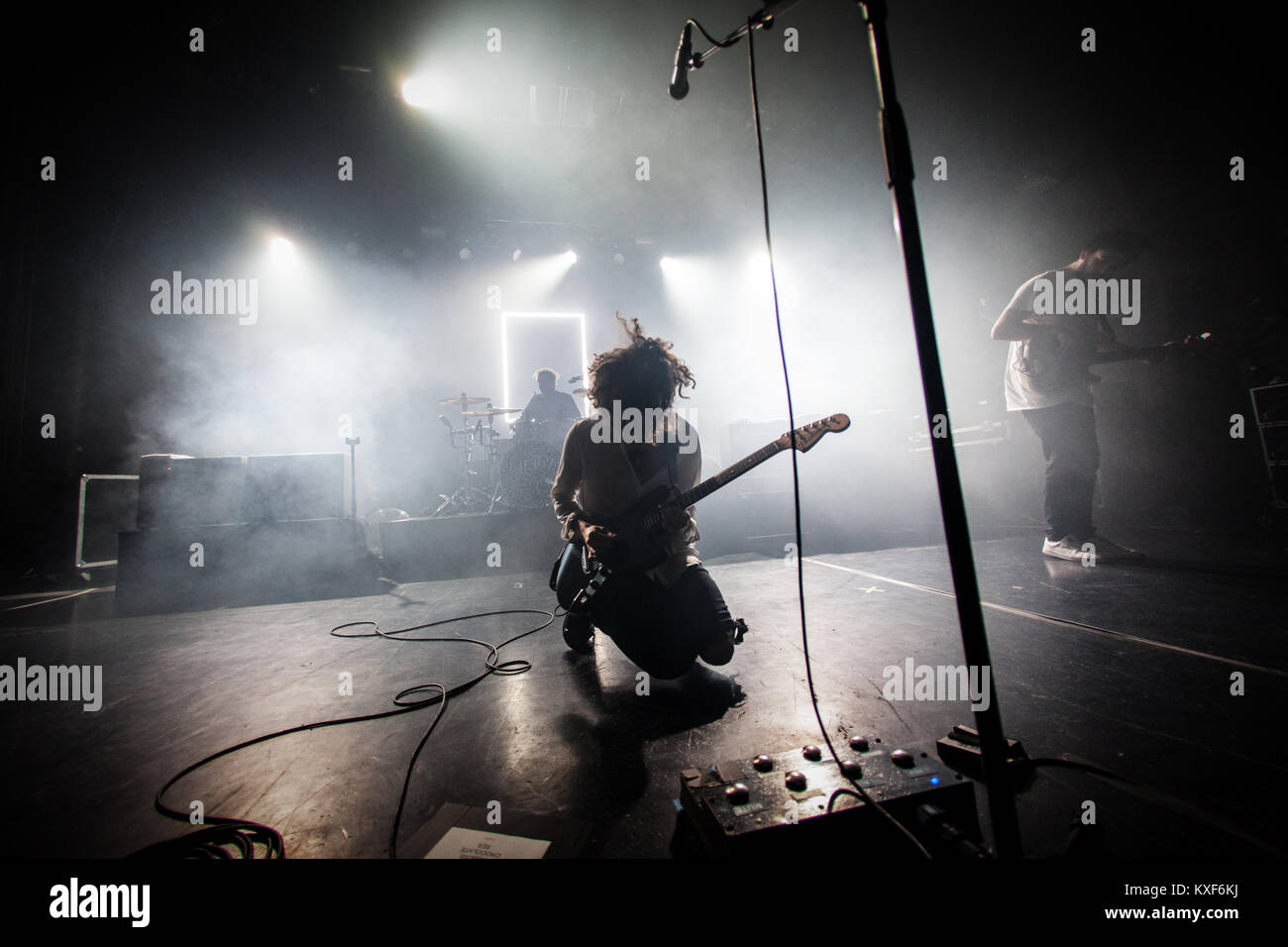 The English indie rock and synth pop band The 1975 performs a live