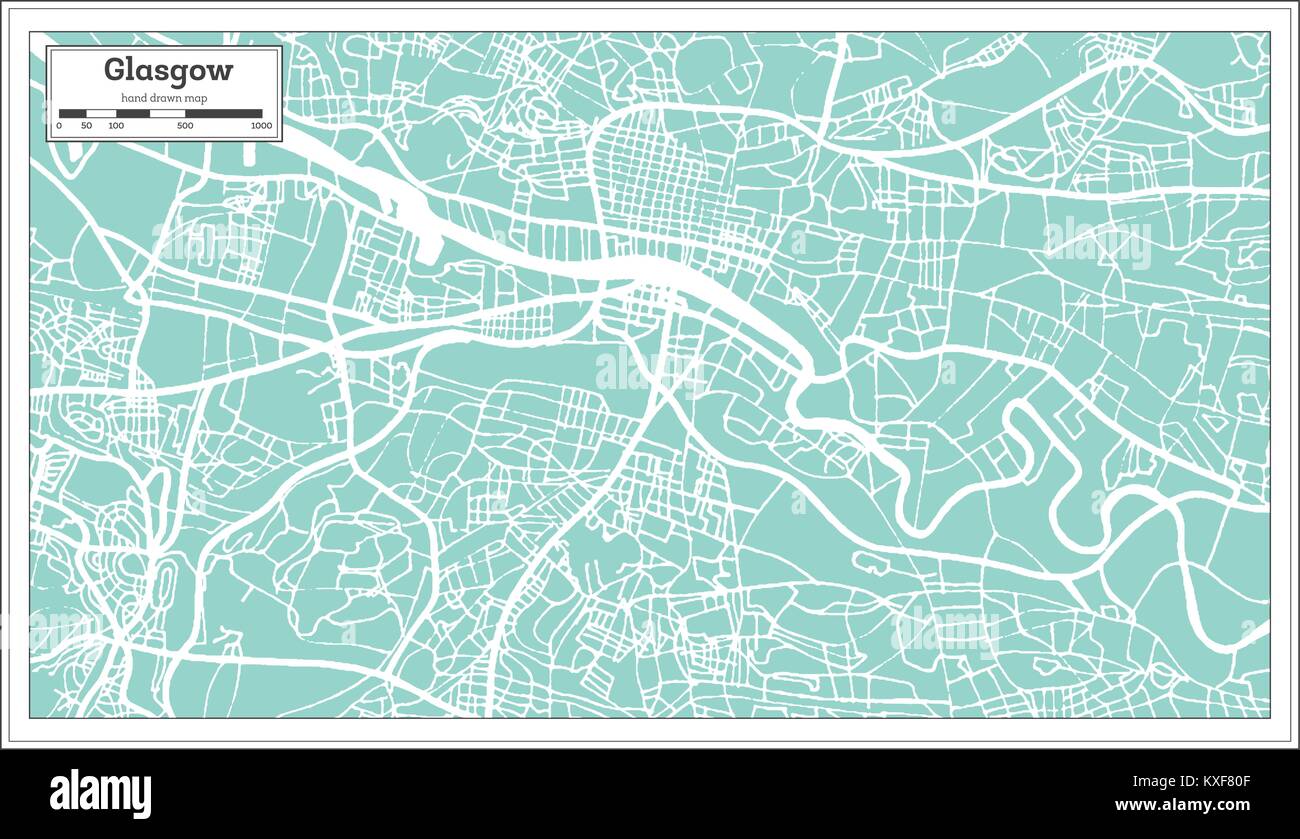 Vector map Glasgow Scotland pdf