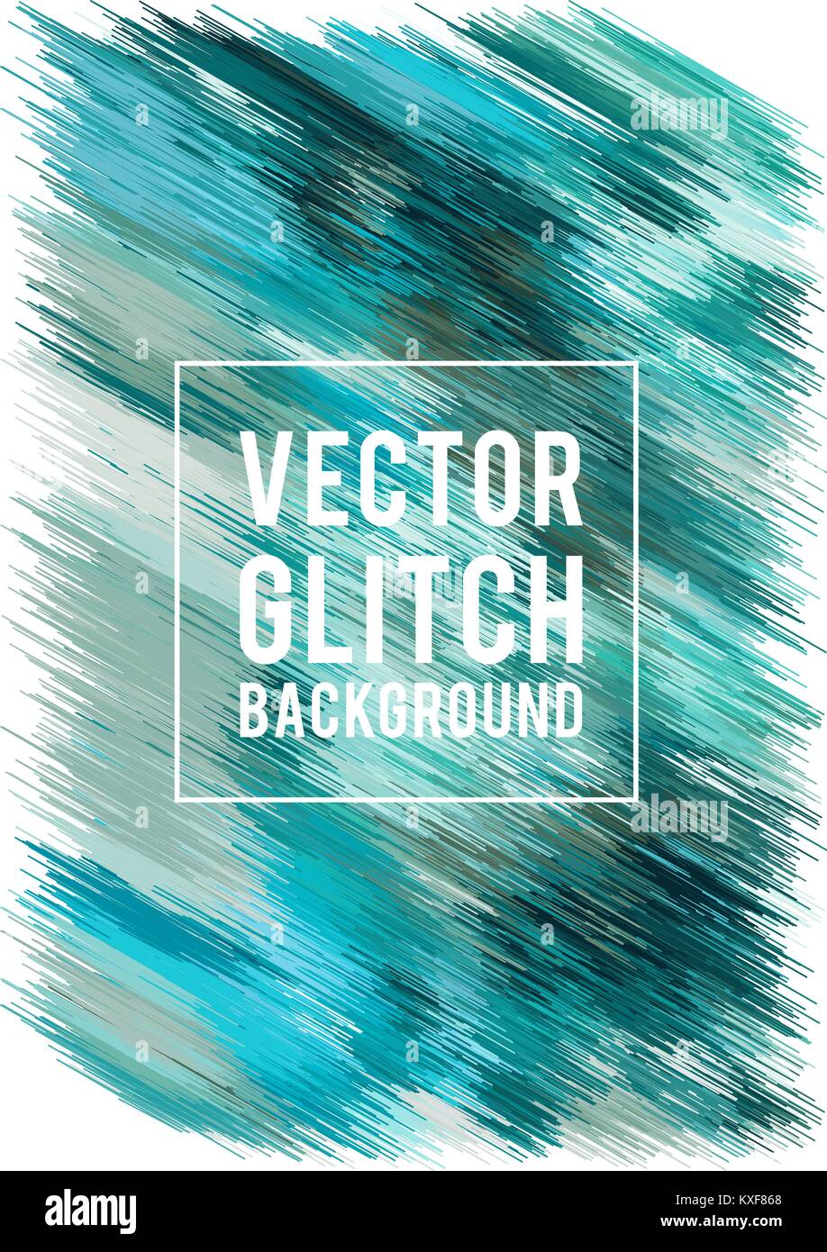 Abstract glitch background, vector illustration Stock Vector