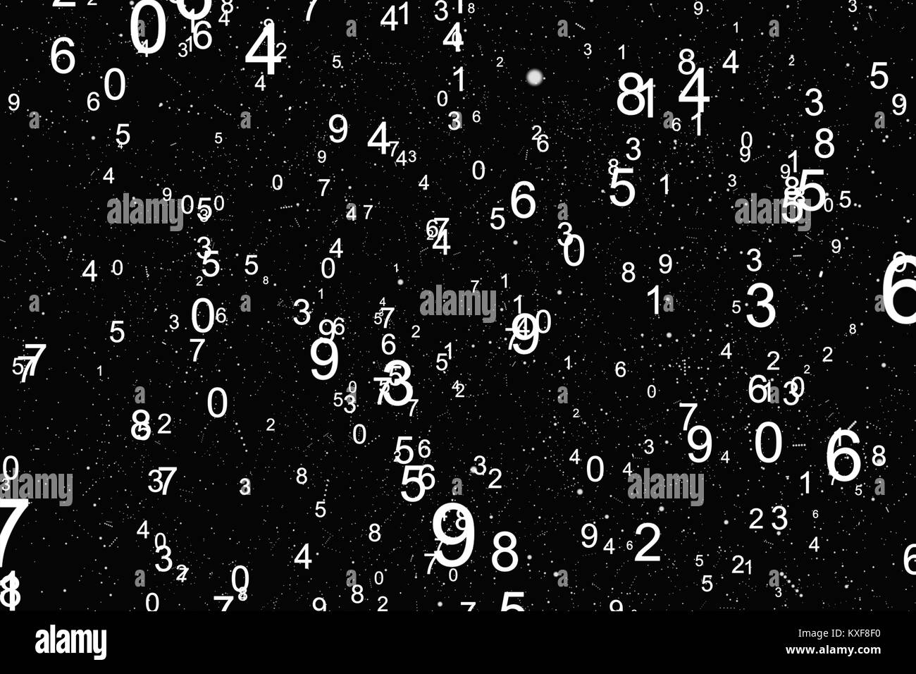 Abstract background with numbers Stock Photo - Alamy