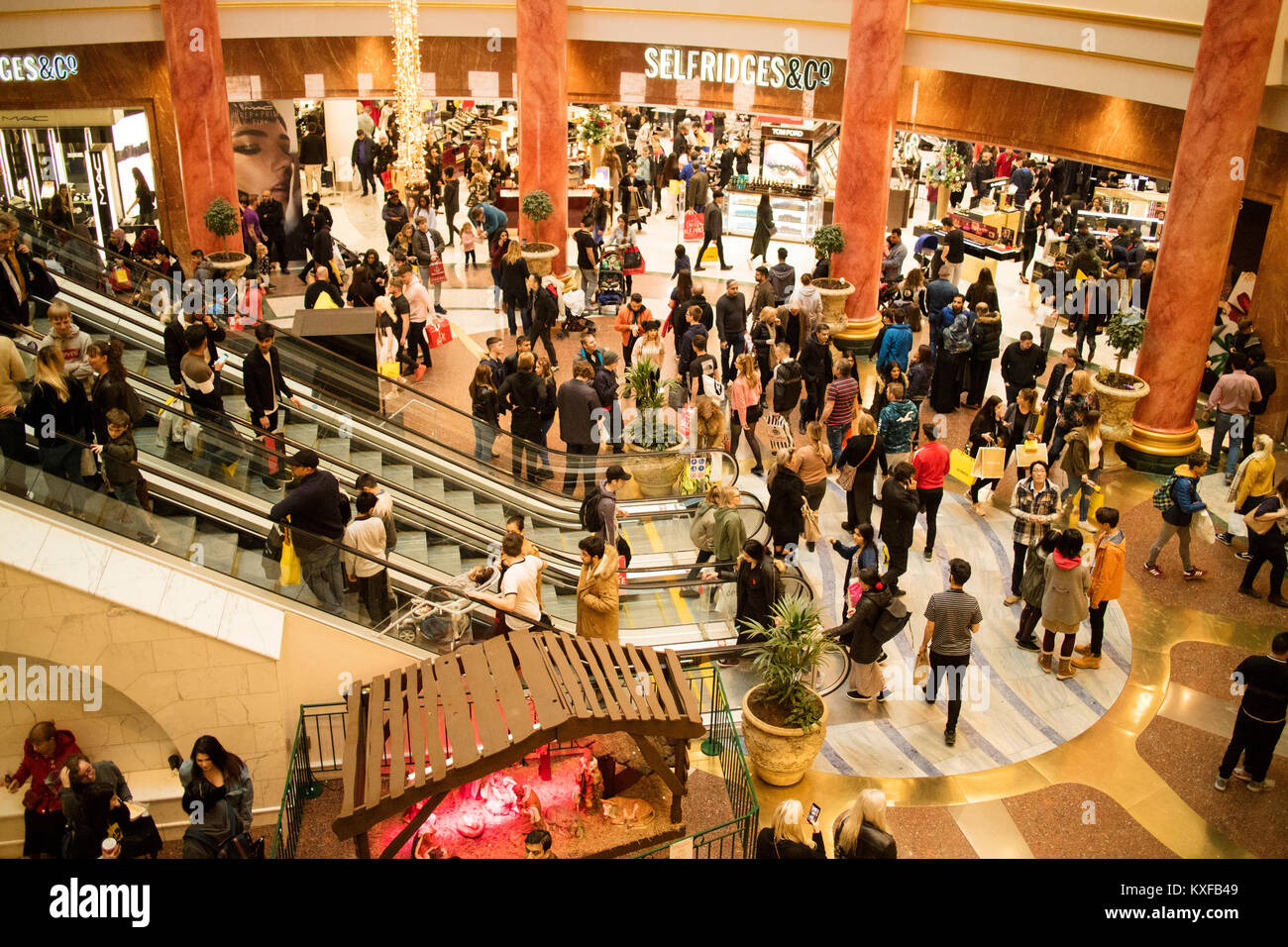 Shoppers at Selfridges at the Manchester Intu Trafford Park Stock Photo