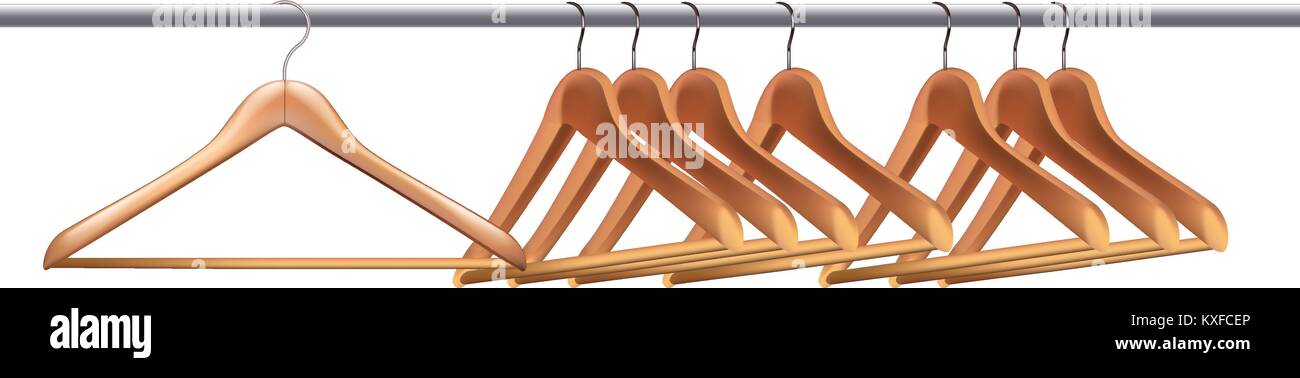 hangers on pipe Stock Vector
