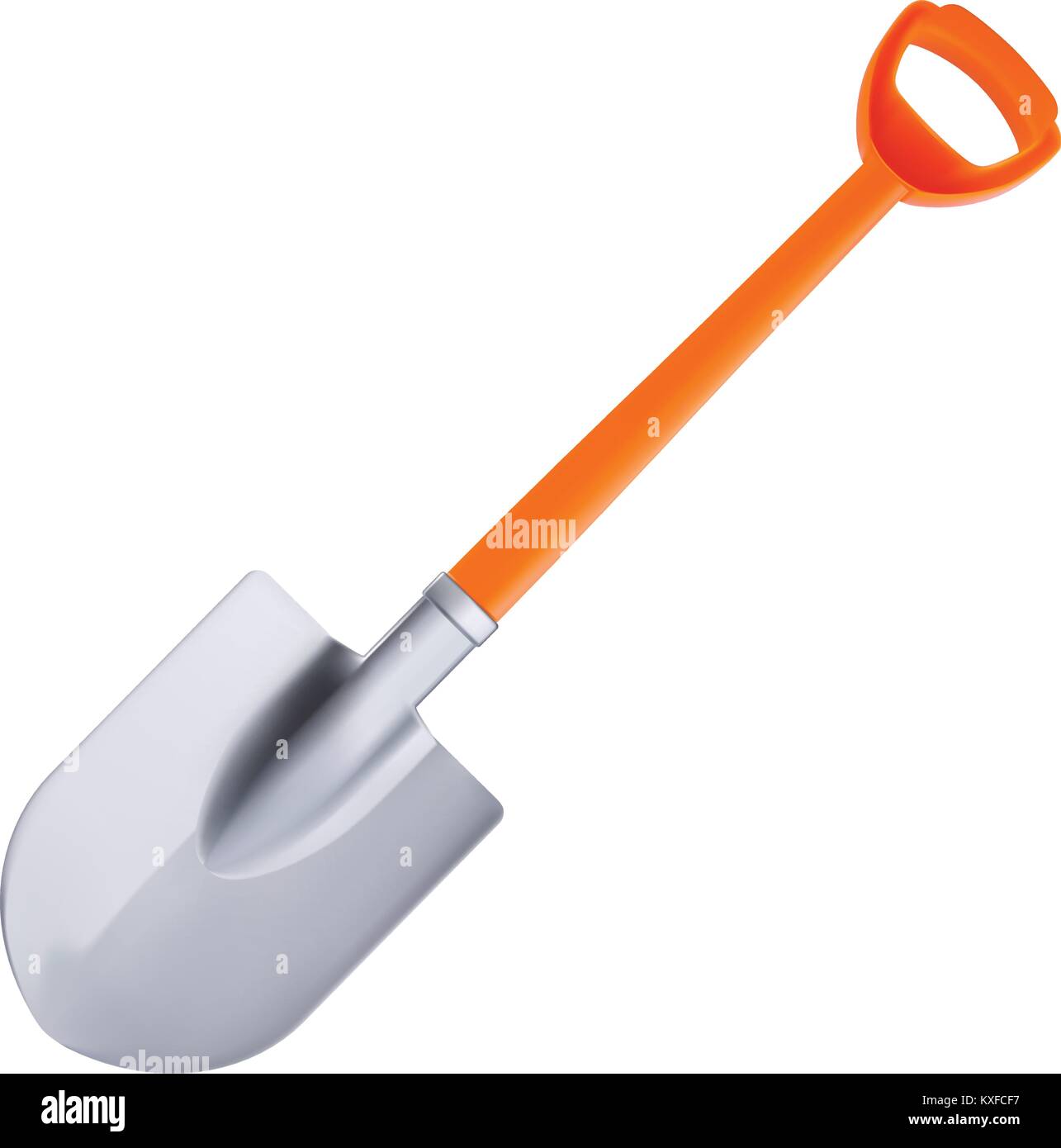 orange plastic shovel Stock Vector Image & Art - Alamy