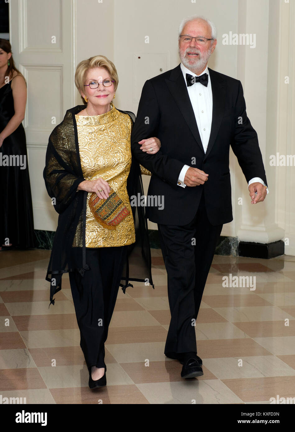 Carol Pensky and David Pensky arrive for the Official Dinner in honor of Prime Minister David Cameron of Great Britain and his wife, Samantha, at the White House in Washington, D.C. on Tuesday, March 14, 2012.  Ms. Pensky is one of United States President Barack Obama's biggest campaign fundraisers..Credit: Ron Sachs / CNP./ MediaPunch (RESTRICTION: NO New York or New Jersey Newspapers or newspapers within a 75 mile radius of New York City) Stock Photo