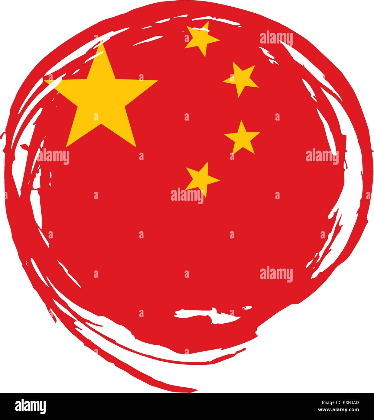 China flag, vector illustration Stock Vector Image & Art - Alamy