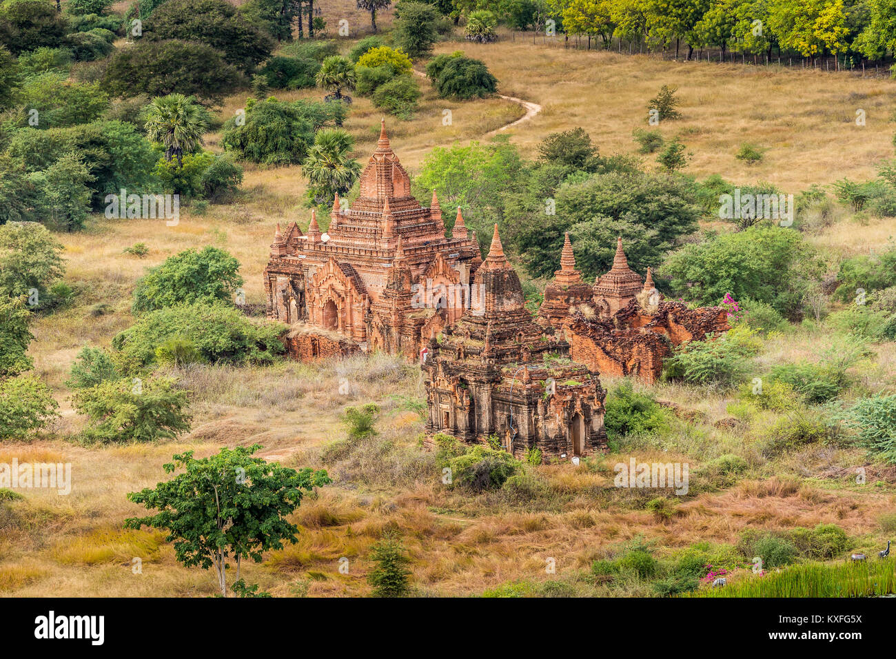Bagan temples myanmar aerial hi-res stock photography and images - Alamy