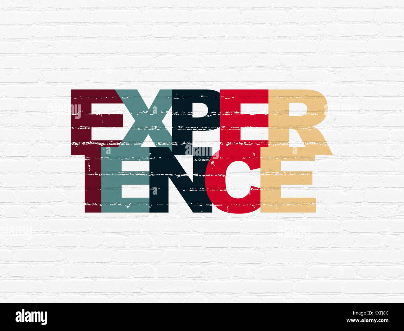 Business concept: Experience on wall background Stock Photo - Alamy