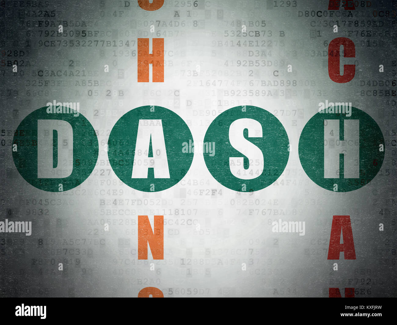 Blockchain concept Dash in Crossword Puzzle Stock Photo Alamy