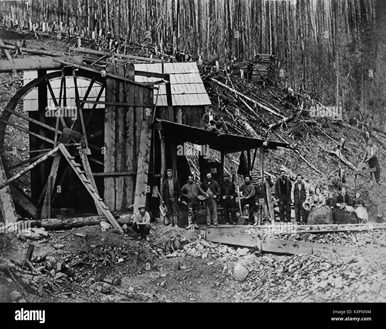 Gulch mining Black and White Stock Photos & Images Alamy