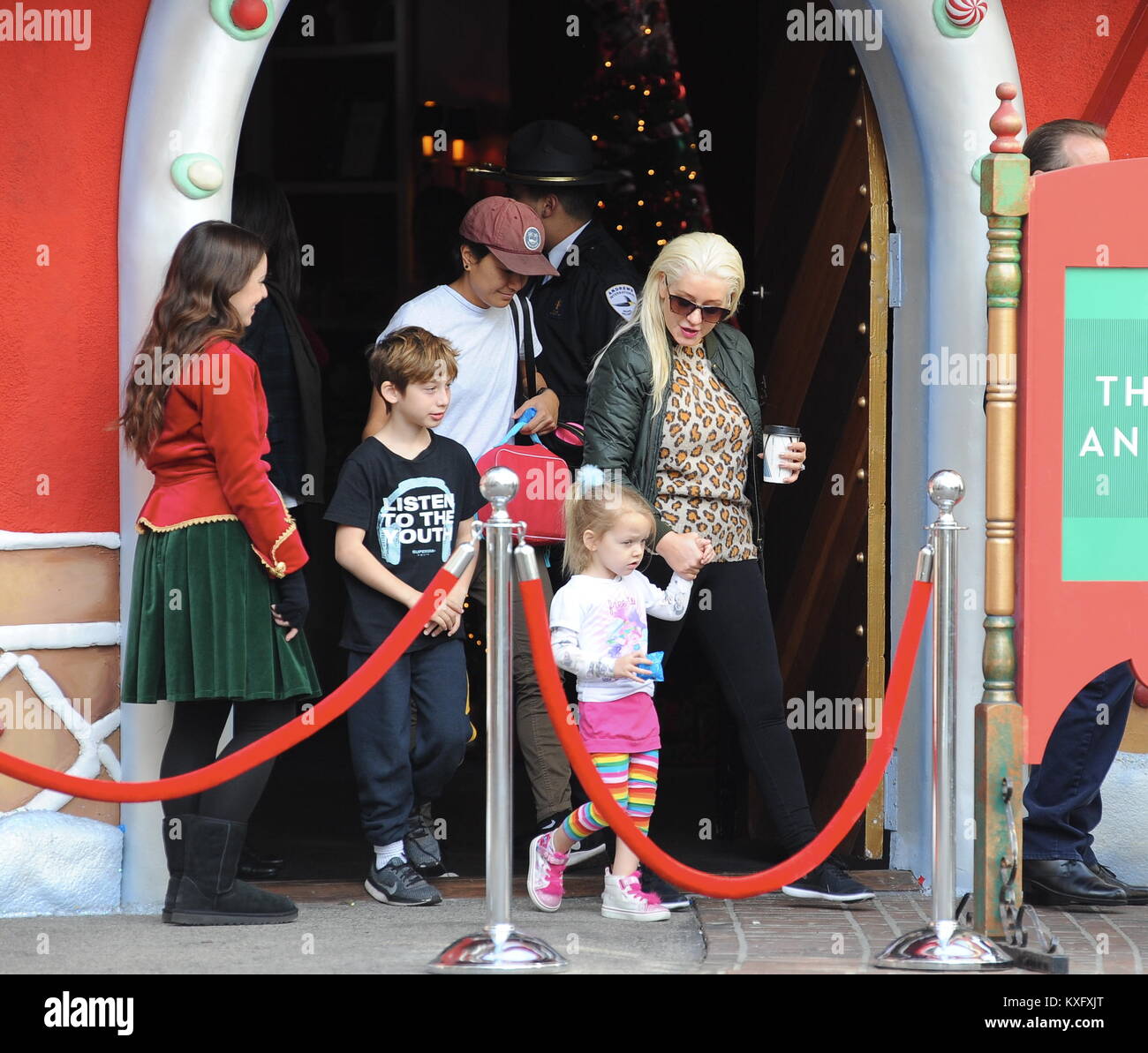 Christina Aguilera and husband Matthew Rutler take their kids Max and